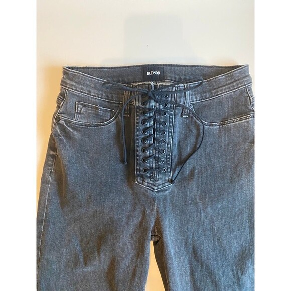 Hudson jeans high rise bullocks lace up crop boot size 29 - Picture 4 of 7